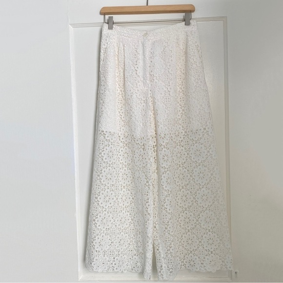 DOLCE & GABBANA White Lace Two-Piece Set Size IT-42 / US M Eyelet Lace - Picture 9 of 13